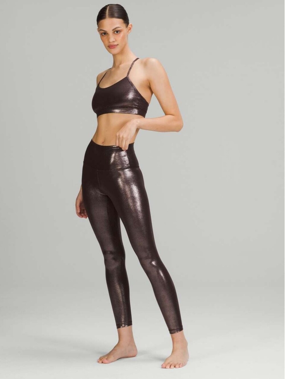 Lululemon Align High-Rise Pant 25" *ShineRadiate Foil Print French Press - 12